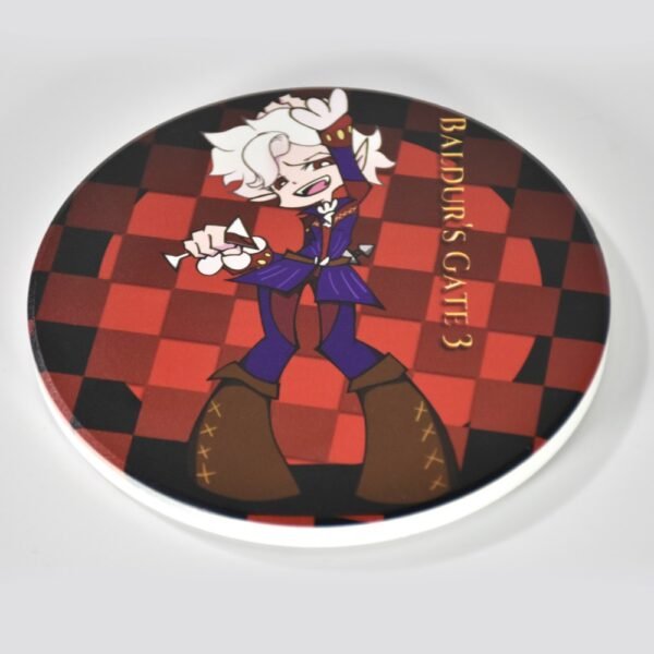 Home astarion chibi ceramic coaster