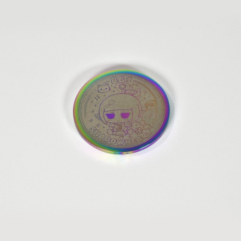 shadowheart chibi engraved collectible coin shadowheart chibi engraved collectible coin
