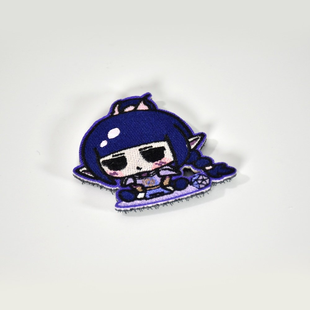 shadowheart chibi embroidered hook & loop patch shadowheart chibi embroidered hook & loop patch