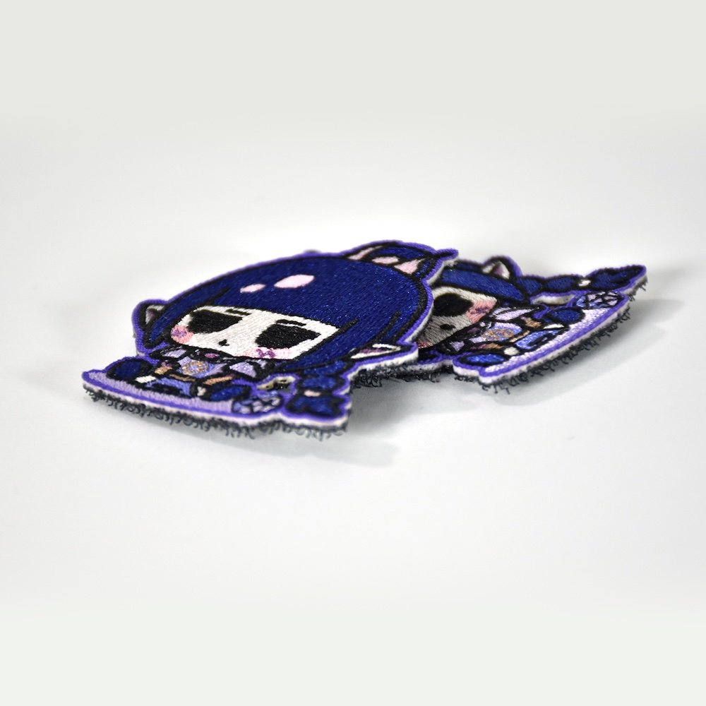 shadowheart chibi embroidered hook & loop patch shadowheart chibi embroidered hook & loop patch