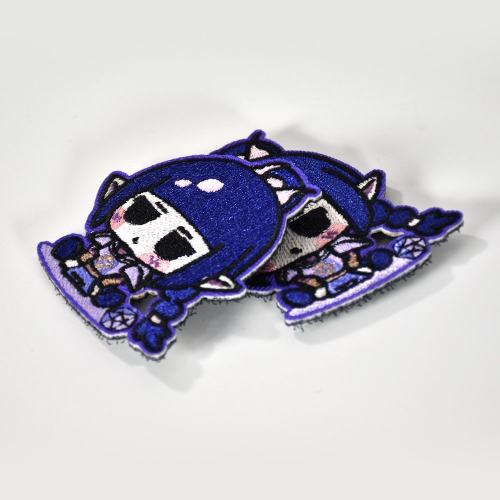 shadowheart chibi embroidered hook & loop patch shadowheart chibi embroidered hook & loop patch