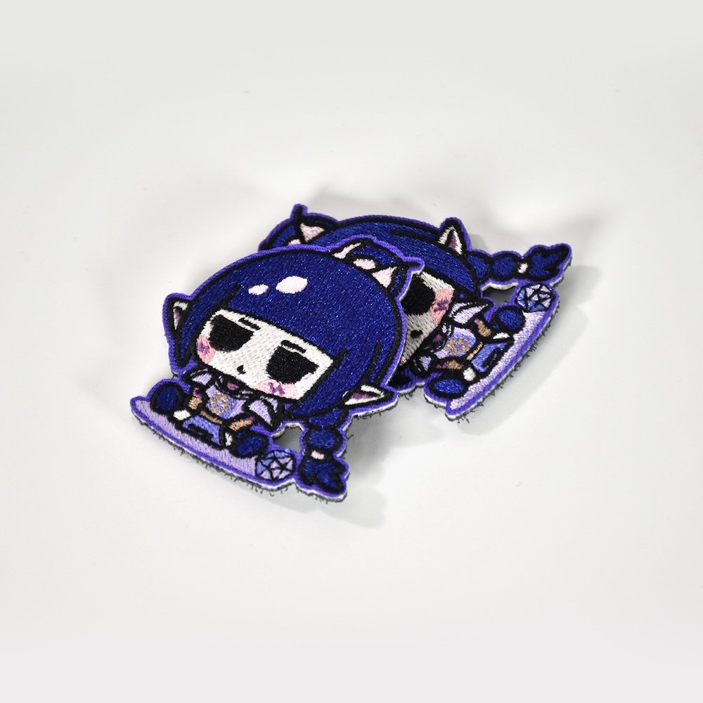 shadowheart chibi embroidered hook & loop patch shadowheart chibi embroidered hook & loop patch