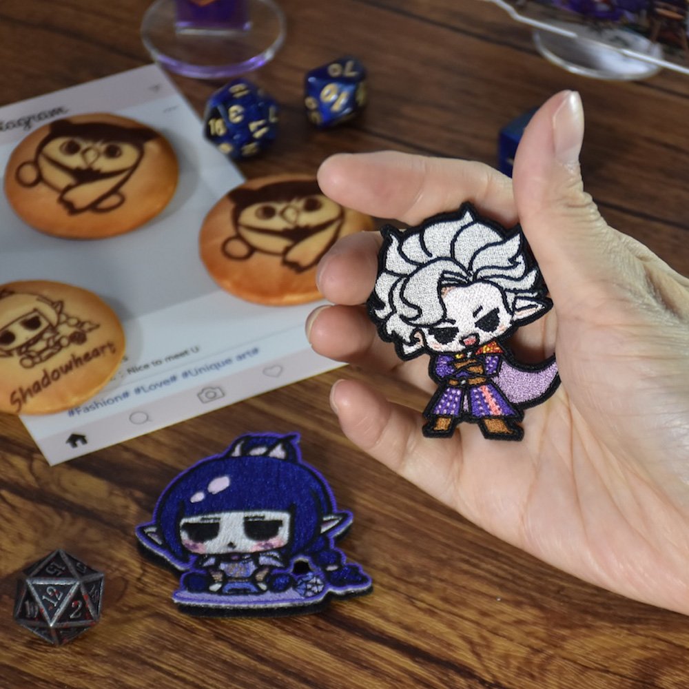 astarion chibi embroidered hook & loop patch astarion chibi embroidered hook & loop patch