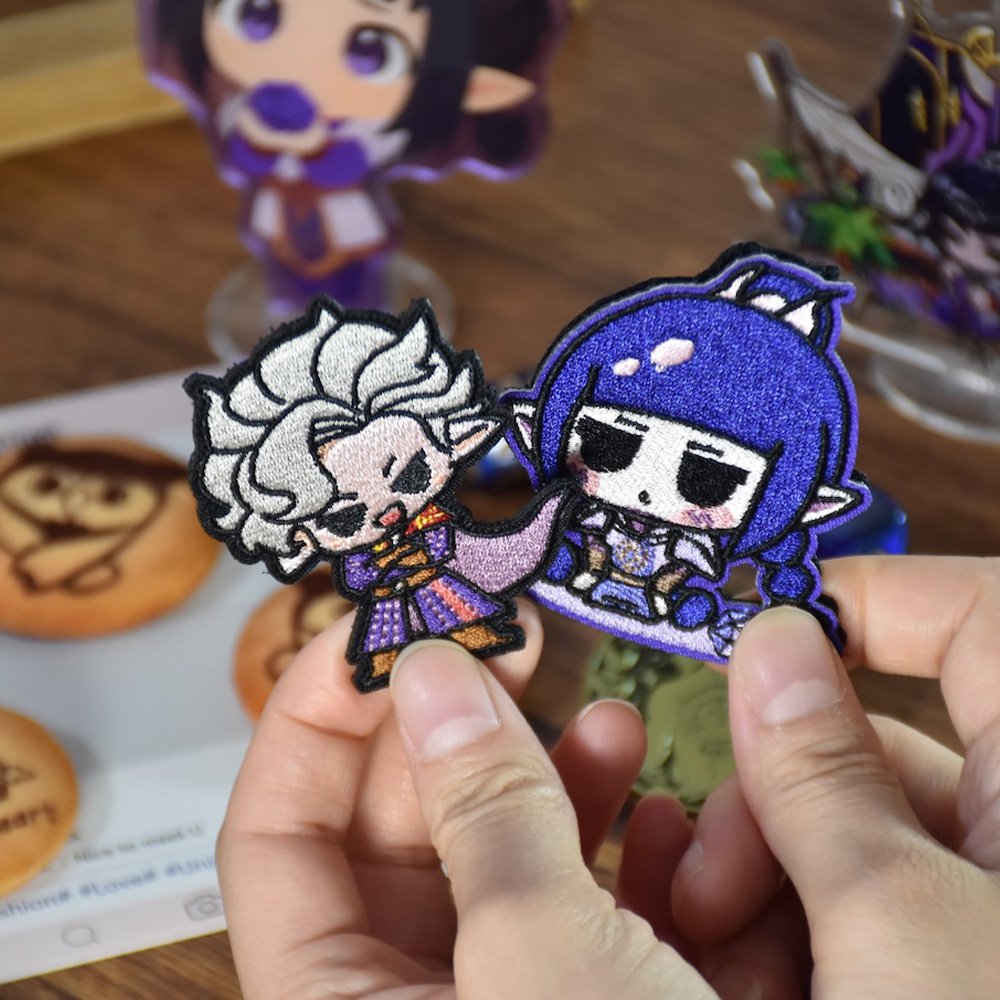 astarion chibi embroidered hook & loop patch astarion chibi embroidered hook & loop patch